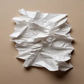 crumpled up paper