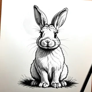 bunny drawing