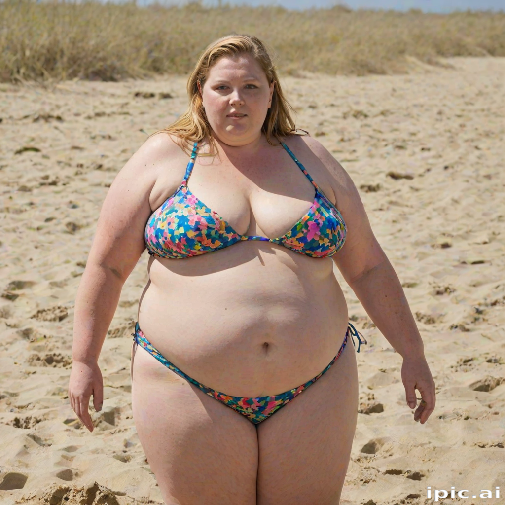 morbidly obese woman in bikini