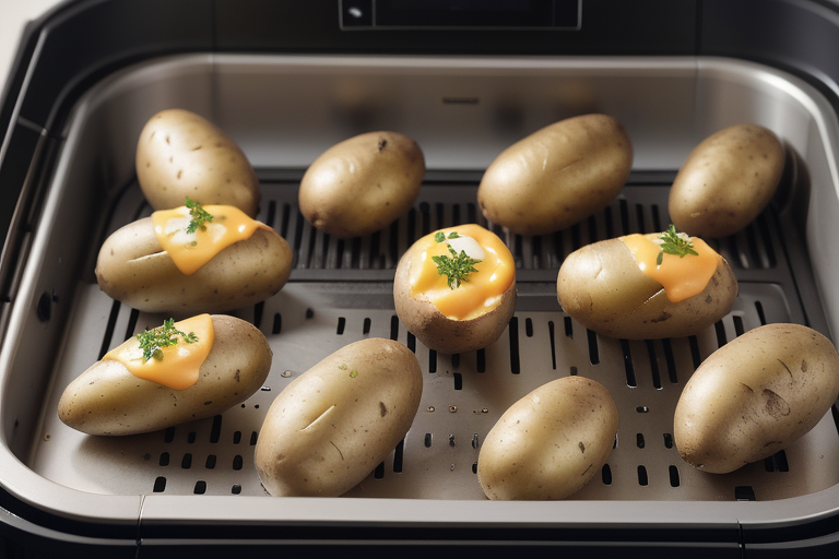 baked potatoes in convection oven