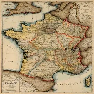 map of france