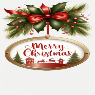 merry christmas clip art transparent background