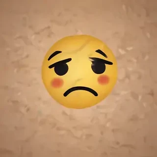 sad face emoji