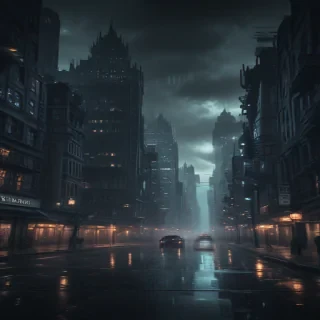 dark city background