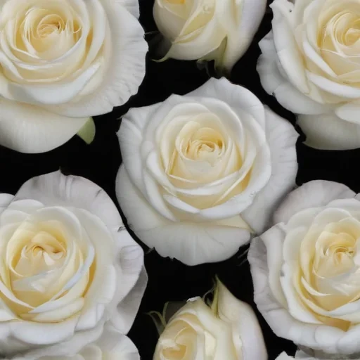 white rose on black