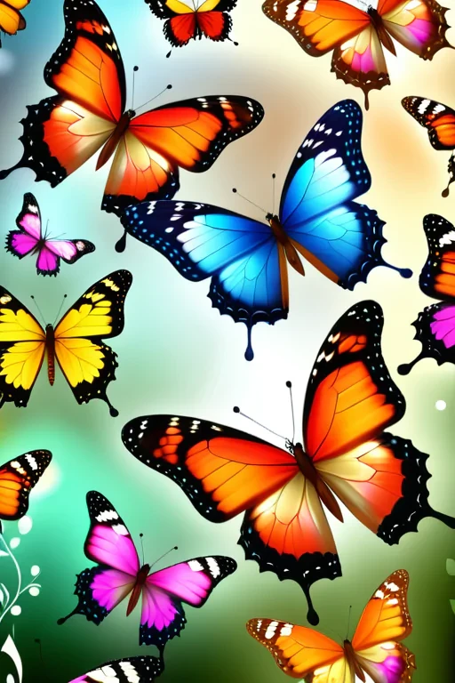 beautiful butterflies wallpaper