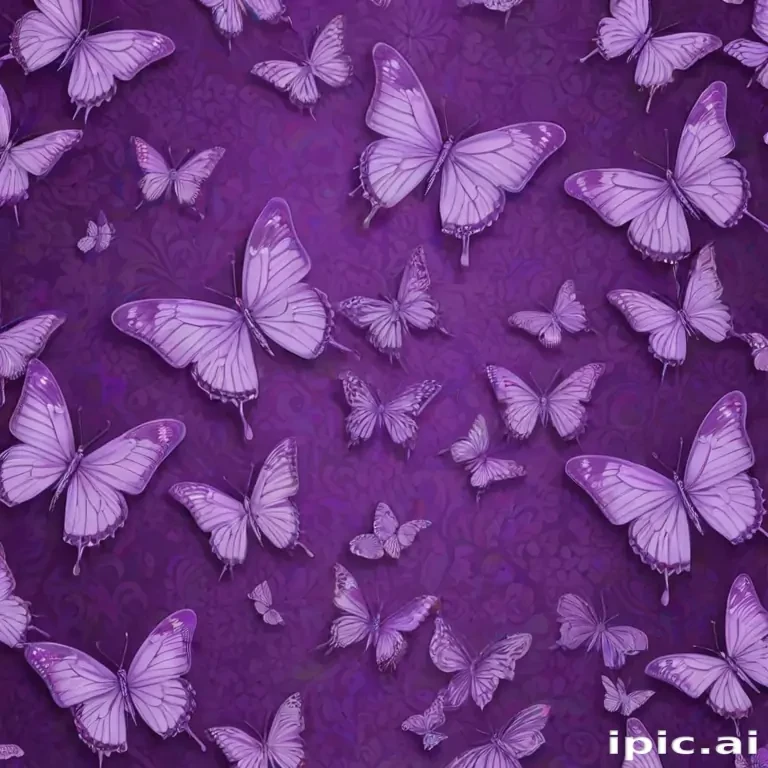 purple butterflies wallpaper
