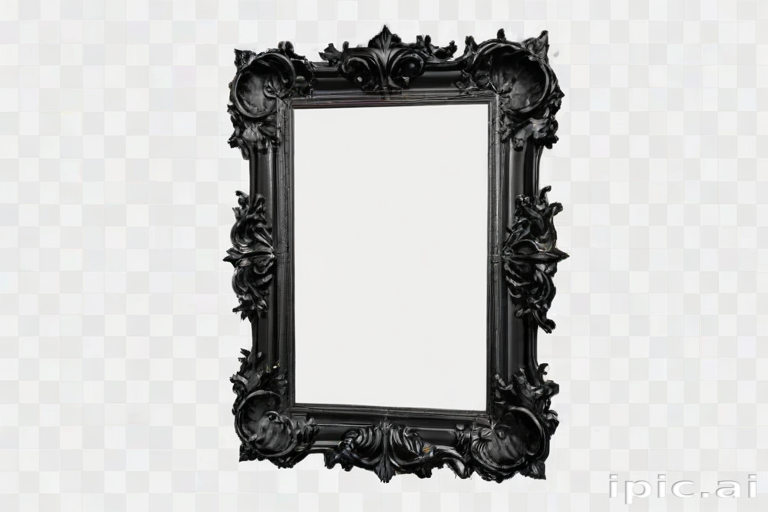 black picture frame png