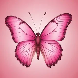 pink butterfly clipart