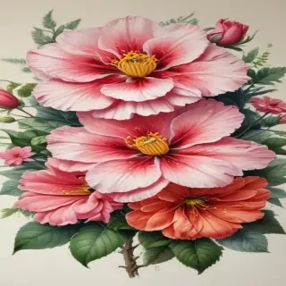 flower color drawings
