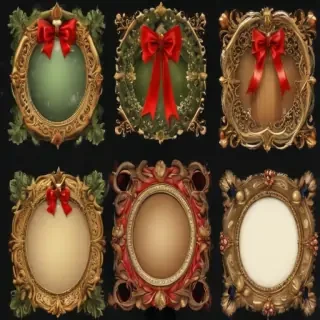 christmas clip art frames