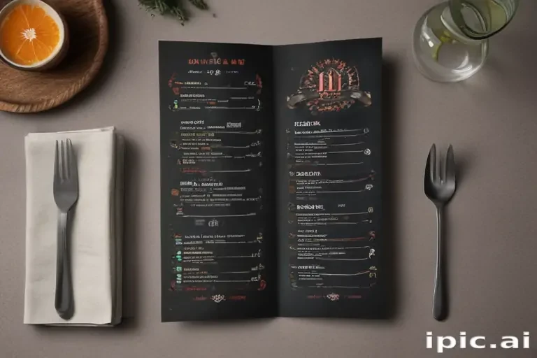 menu mockup free