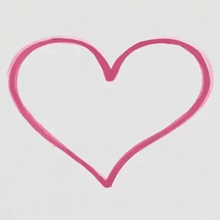 heart outline transparent