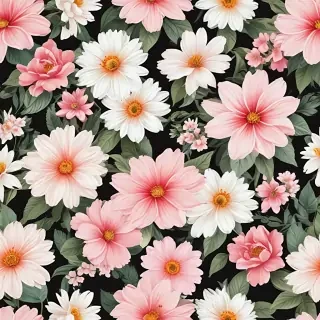 flowers clear background
