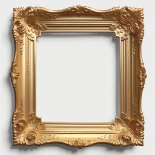 transparent gold frame