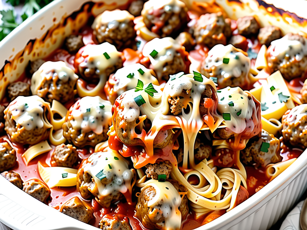 dump and bake meatball casserole