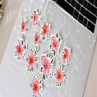 aesthetic flower stickers