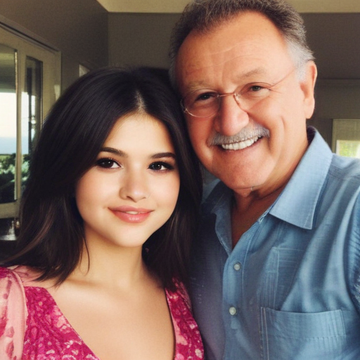 selena gomez and dad