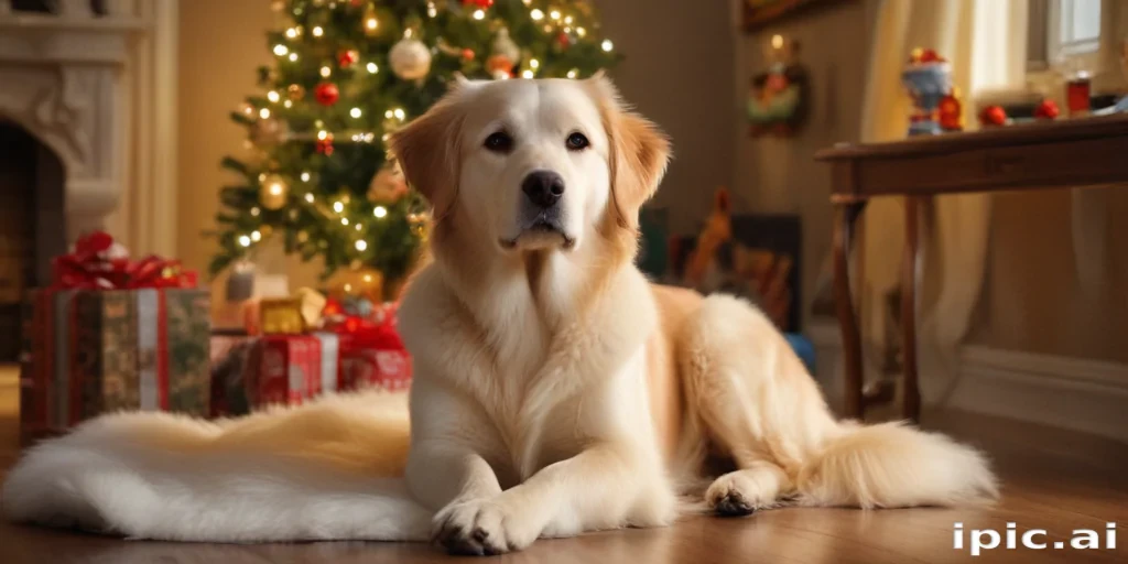 wallpaper christmas dog