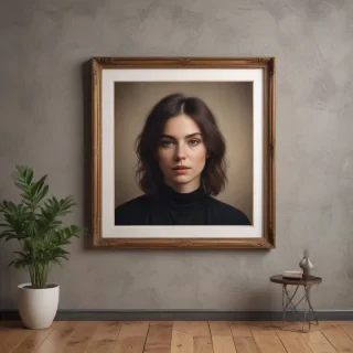 framed art mockup