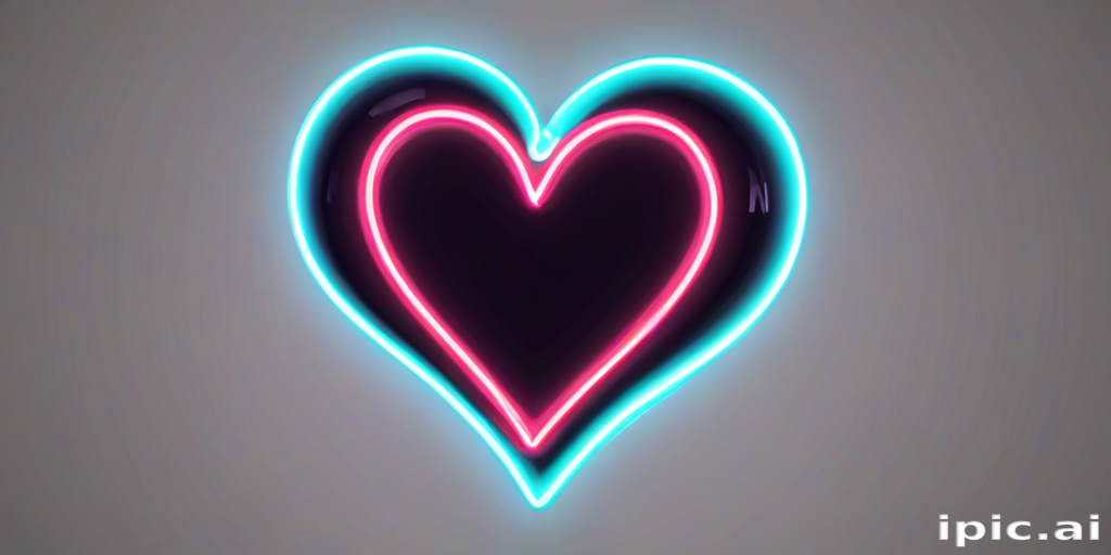 neon heart png