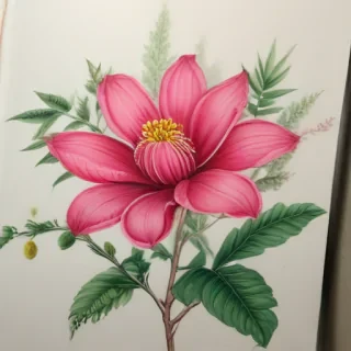 flower color drawings