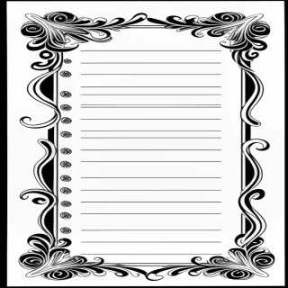 clip art borders black and white