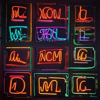 neon colors