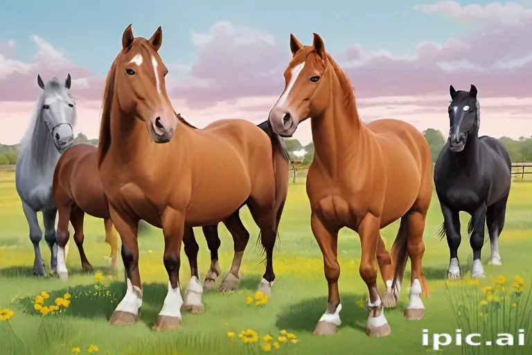 horses cartoon