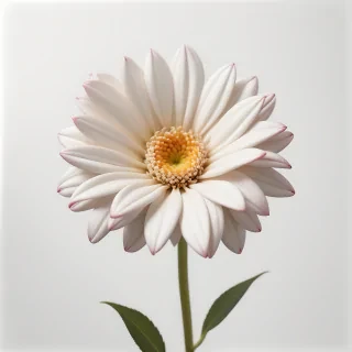white background flower