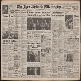 newspaper collage png