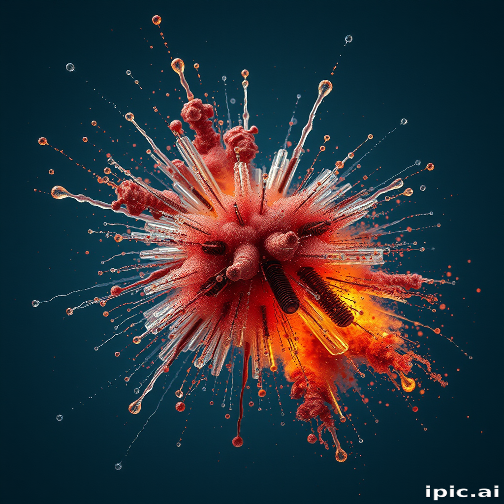 transparent explosion