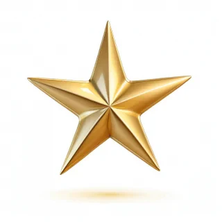 gold star transparent background