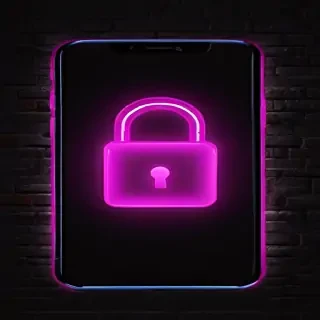 lock screen neon wallpaper iphone