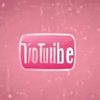 pink youtube logo