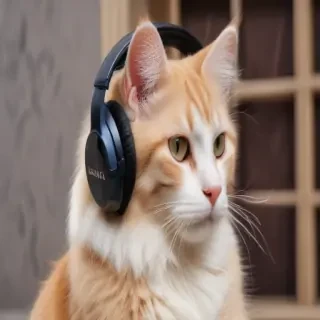 cat headphones png