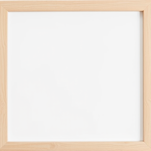 Create a high-resolution image of a blank whiteboard framed in light wood, captured with a DSLR camera, aperture set to f/2.8, shutter speed 1/100 sec, ISO 100, in a bright, evenly lit environment, centered and symmetrical view, top-down perspective.