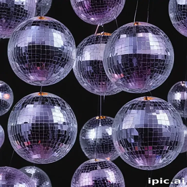 transparent disco balls