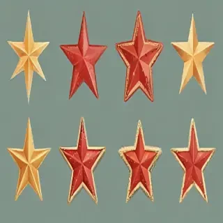 christmas stars clipart