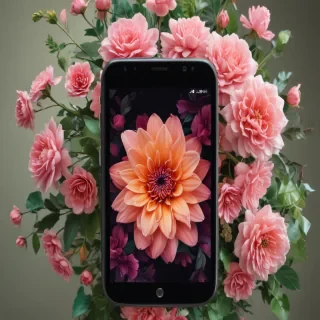 floral phone background