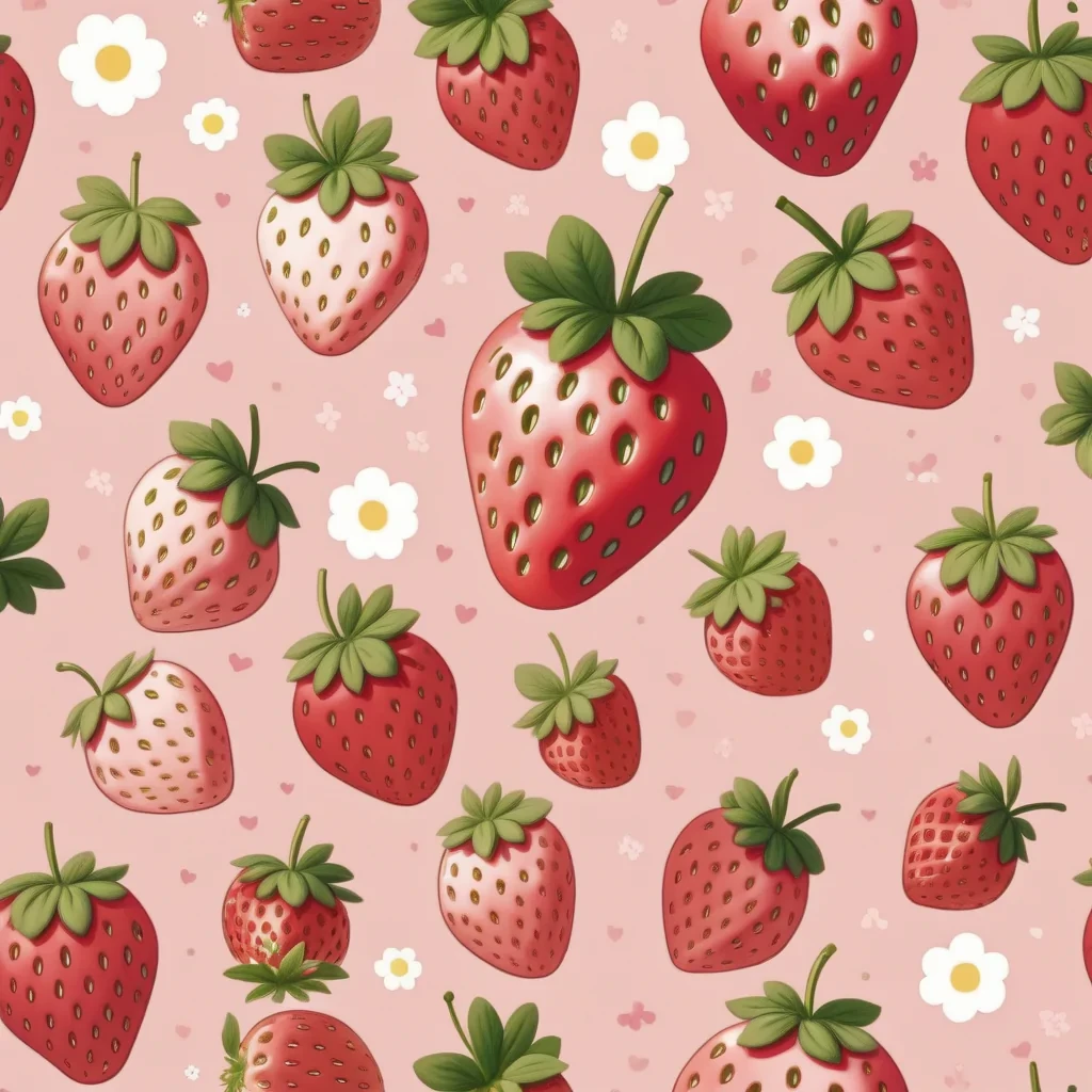 strawberry cute wallpaper
