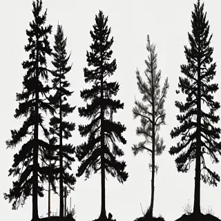 pine tree silhouette png