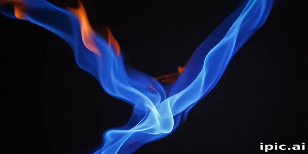 blue flame background