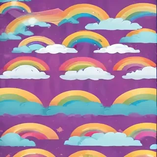 cute rainbow background