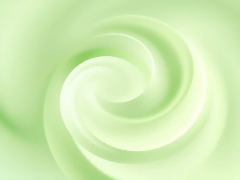 Create a soft abstract swirl in light green and white with smooth gradients and flowing curves, using a DSLR camera with a 50mm lens, aperture f/1.8, ISO 100, and a shallow depth of field for a dreamy effect.