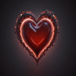 neon heart png