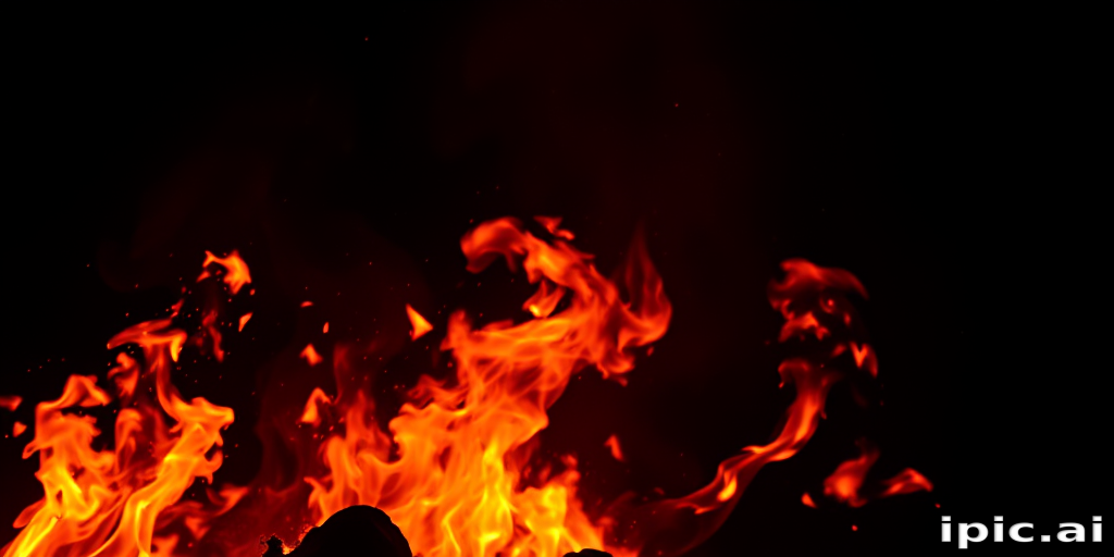 background with fire