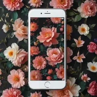 floral phone background