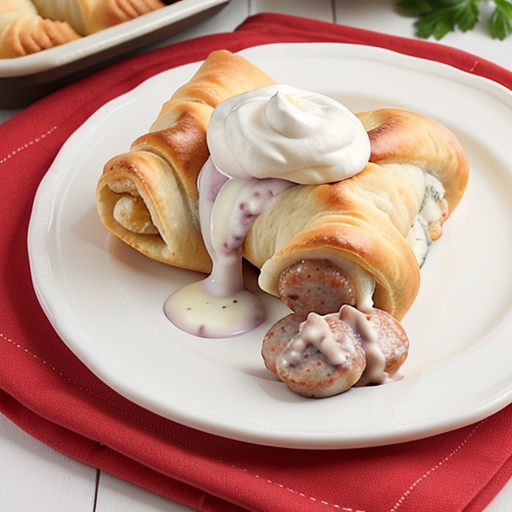 sausage cream cheese crescent roll casserole