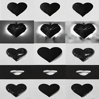 black heart aesthetic